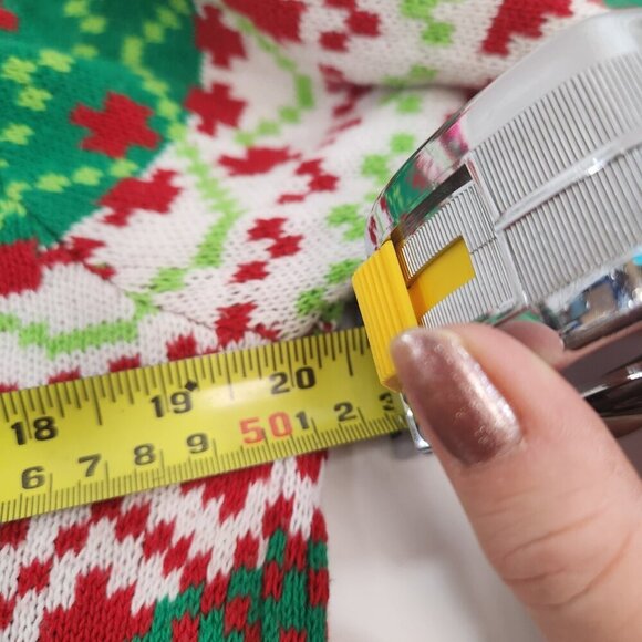 33 Degrees Dinosaur Christmas Sweater Size S T-Rex Hat Scarf Ugly Xmas Party - Picture 10 of 11